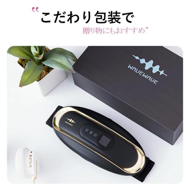 正規品】WAVEWAVE WAIST RELEASE 低周波 EMS 温熱 遠赤外線 腰 ケア