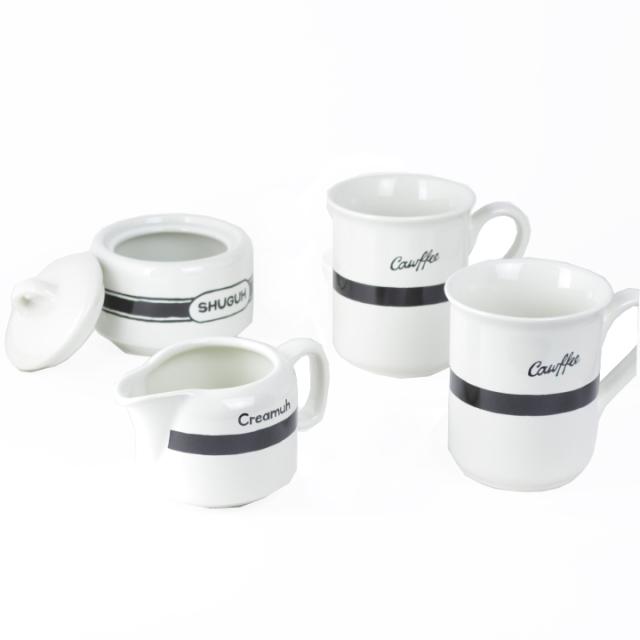フィッシュエディ FISHS EDDY コーヒーセット BROOKLYNESE COFFEE SET GIFT BOX 500123