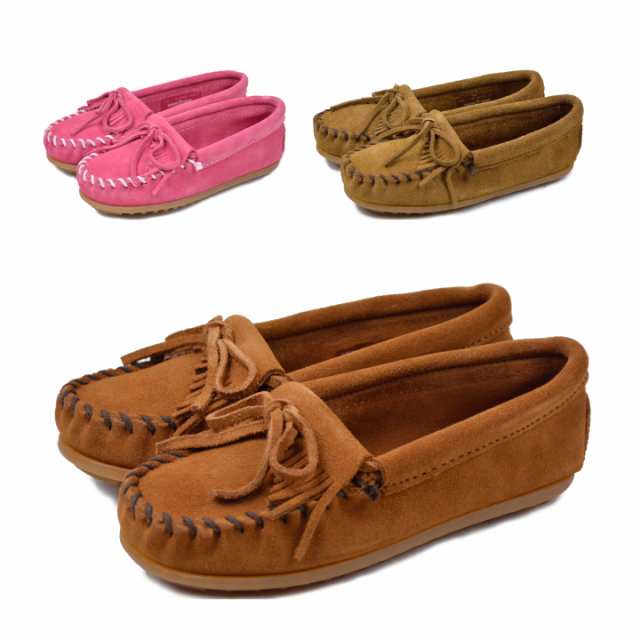 Minnetonka ミネトンカ Kilty Suede Moc Childs キルティ モカシン キッズ 子供用 2402 2403 2405の通販はau Pay マーケット Deroque