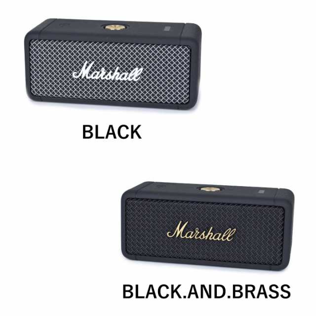 2021新発 マーシャル MARSHALL EMBERTON BLUETOOTH BLACK AND BRASS