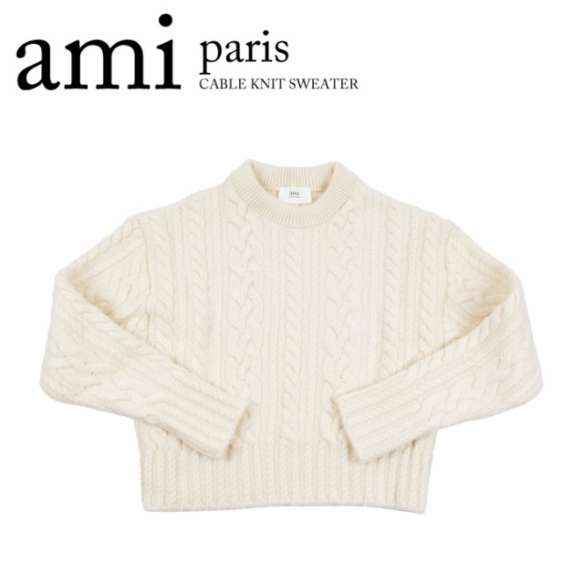 アミ パリス アレクサンドル マテュッシ AMI PARIS ALEXANDRE MATTIUSSI ケーブルニットセーターCABLE KNIT SWEATER HKS011.017 メンズ