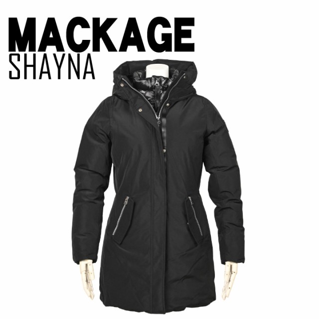 マッカ—ジュ Mackage SHAYNA シェイナ ダウンジャケット 収納バッグ付き レディース フード付き ダウンコート ジップアップ 美シル