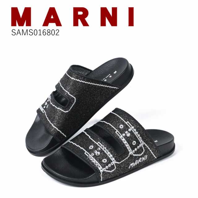 MARNI マルニ プレシャスサンダル SAMS016802 P6393 00N99 2024春夏 新作 ブラック