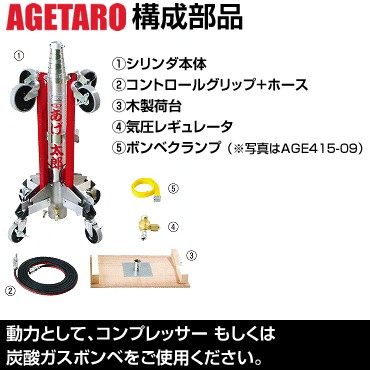 三陽機器 AGE415-09 空圧昇降式リフト(荷揚機) あげ太郎 [個人宅配送