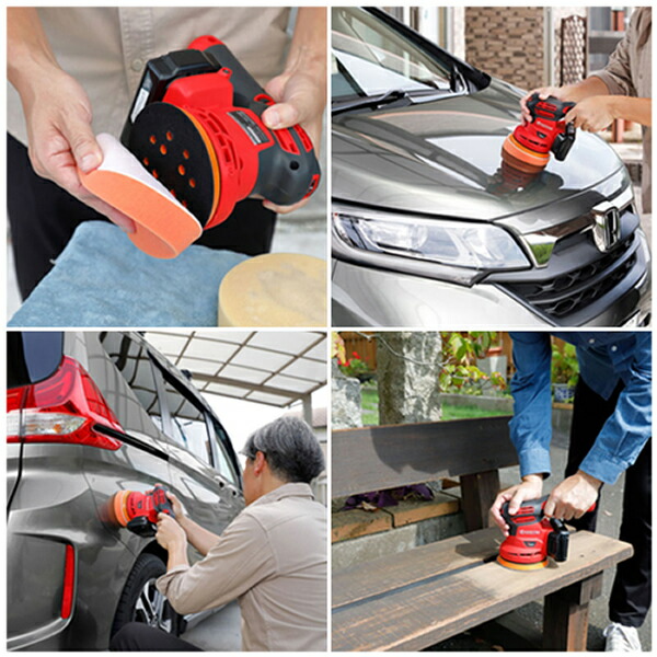 京セラ(リョービ) BRSE-1800L1 充電式サンダポリッシャー +研磨スポンジ2枚 +ウールバフ2枚 BRSE-1800L1【在庫有り】_5