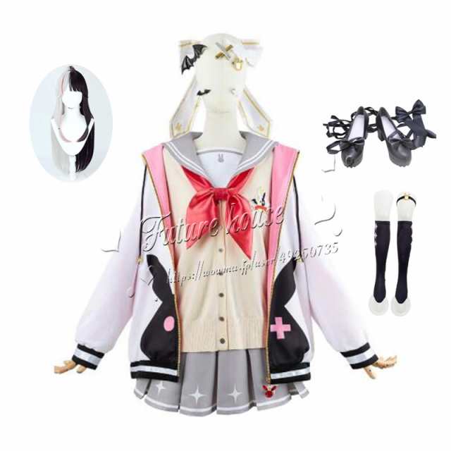 バーチャルYouTuber VTuber 風 夜見れな 制服JK コスプレ衣装 cospaly衣装 仮装 パーティー ハロウィン クリスマス変装（ ウィッグ、靴追の通販はau PAY マーケット futurehouse au PAY マーケット－通販サイト