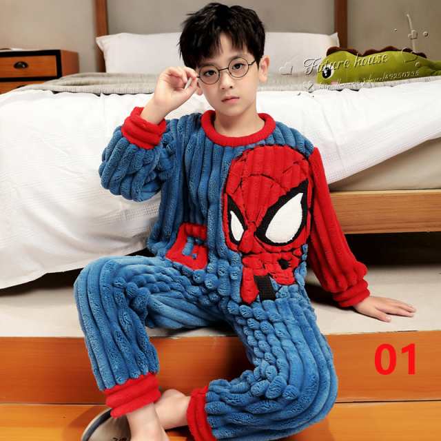 美しい スパイダーマン キッズ パジャマ