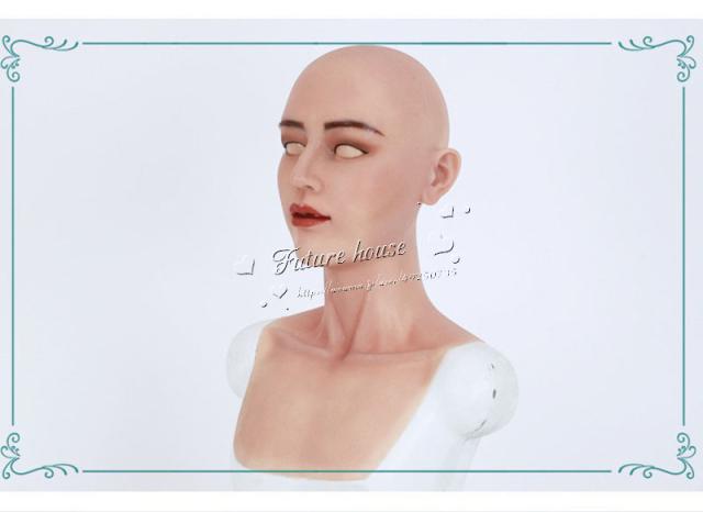 Roanyer フィメールマスク ウマ娘コスプレ シリコンマスク メイク 仮装 仮面 変装 女装 月ちゃん 男の娘 男性用 美人仮面 新しい到着 女装