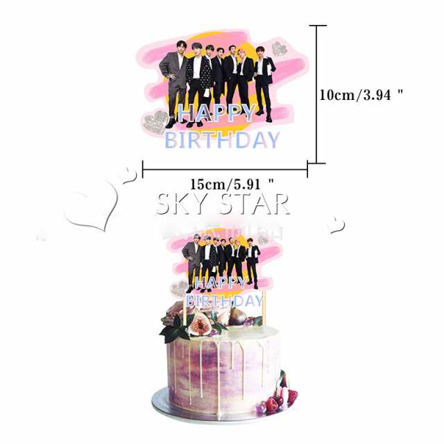 BTS 防弾少年団 BTSグッズ お誕生日 クリスマス 飾り付け バースデー バナー バルーン ケーキトッパー セット バースデーガーランド 小物の通販はau  PAY マーケット - futurehouse