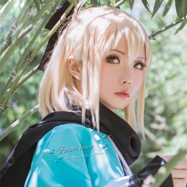 Fate Grand Order コスプレ 沖田 総司 風 ウィッグ コスプレ かつら WIG 耐熱 大人 cosplay イベント アニメ  クリスマス ハロウィン仮装｜au PAY マーケット