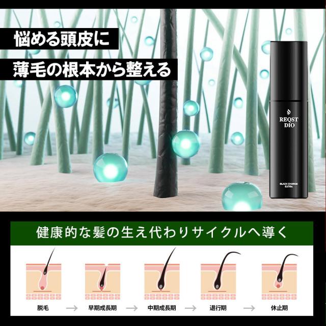 育毛剤 BLACK CHARGE EXTRA 薬用 発毛促進 抜け毛 男性用育毛剤