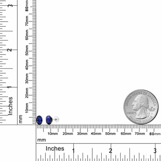 ピアス レディース ブルー Bサファイア 10金 ホワイトゴールド 天然石