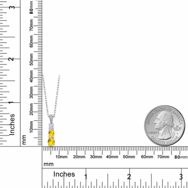 ネックレス レディース イエローサファイア 天然石 9月 誕生石 3連
