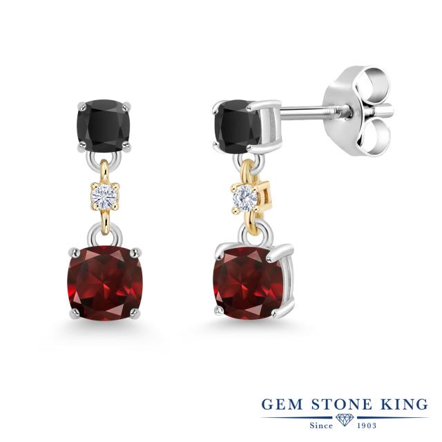 天然 ガーネット ピアス レディース 天然石 1月 誕生石 3連 トリロジー 小粒 ぶら下がり 華奢 細身 ブランドの通販はau Pay マーケット Gem Stone King ジュエリー専門店