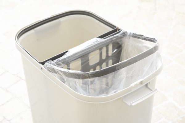 H&H分類ゴミ容器 50W グレー 【分別 ごみ箱 ゴミ箱 屋外 外用 フタ付き