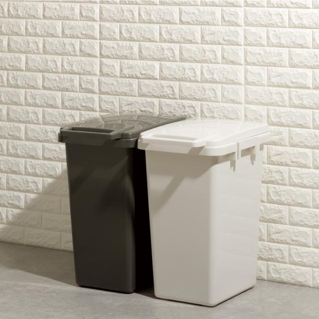 小窓付き 20L スリム 横連結OK ゴミ箱 グリーン LFS-847 N01 ゴミ箱 連結ワンハンドペール45J ごみ箱 ごみばこ ダストボックス