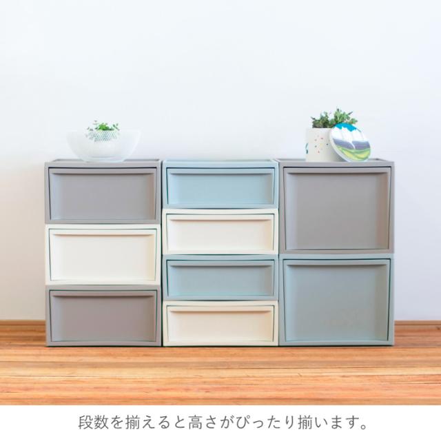 収納ケース RISUスタックシステムケース ワイドM【2段セット】 収納