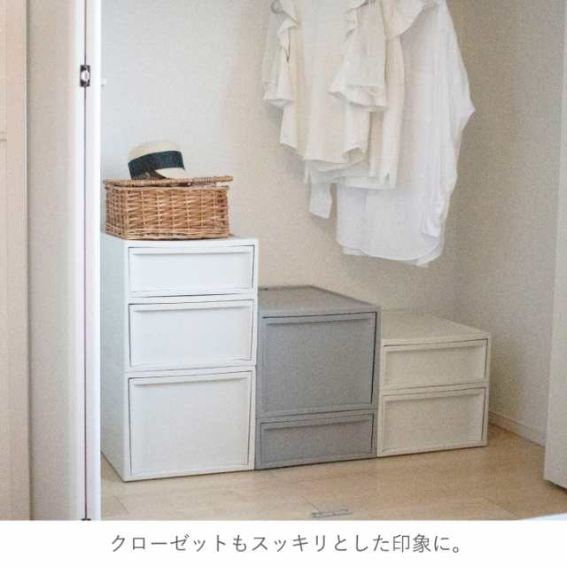 収納ケース RISUスタックシステムケース ワイドS【2段セット