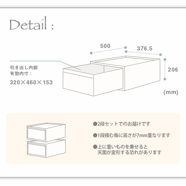 収納ケース RISUスタックシステムケース ワイドM【2段セット】 収納ボックス おしゃれ 北欧 チェスト 収納 引き出し 引出 クローゼット  の通販はau PAY マーケット - Living雑貨 リスonlineshop