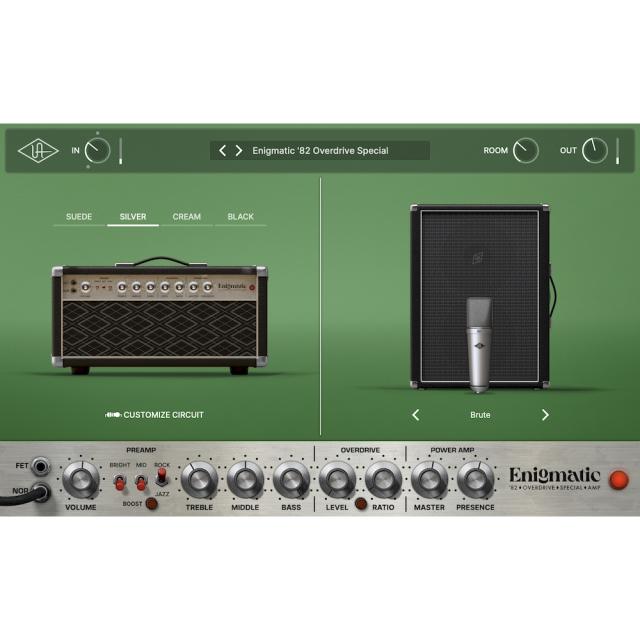 《キャンペーン中〜 5/25まで》Universal Audio UAD Enigmatic ’82 Overdrive Special Amp プラグイン DTM ギターアンプ《ダウンロード版》