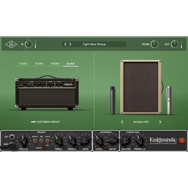 《キャンペーン中〜 5/25まで》Universal Audio UAD Enigmatic ’82 Overdrive Special Amp プラグイン DTM ギターアンプ《ダウンロード版》_1