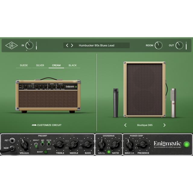 《キャンペーン中〜 5/25まで》Universal Audio UAD Enigmatic ’82 Overdrive Special Amp プラグイン DTM ギターアンプ《ダウンロード版》_5