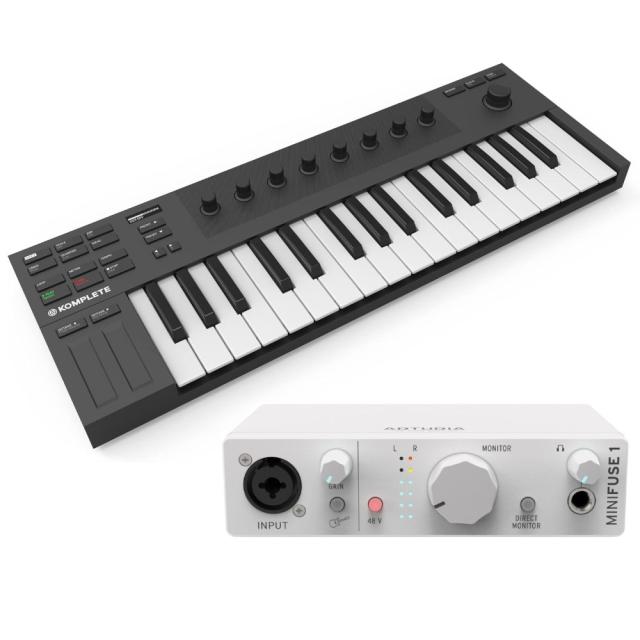Arturia オーディオインターフェイス MiniFuse1 ホワイト + Native