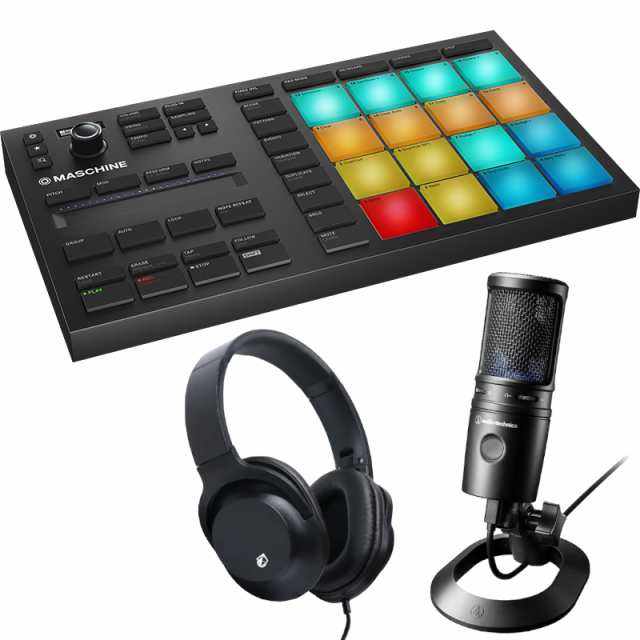 ヘッドホン　au　MIKIGAKKI　マーケット　MASCHINE　PAY　セットの通販はau　Instruments　KHP-001　マーケット－通販サイト　audio-technica　MK3　USBマイク　MIKRO　Native　PAY　AT2020USB-X　[三木楽器株式会社]