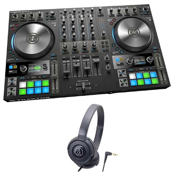 Native Instruments NI TRAKTOR KONTROL S4 MK3 + ヘッドホン ATH-S100 セット [4CH DJコントローラー]