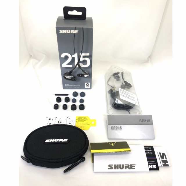 《アウトレット品》SHURE シュアー SE215-K-A イヤホン カナル型 高遮音性 《国内正規品 2年保証》の通販は