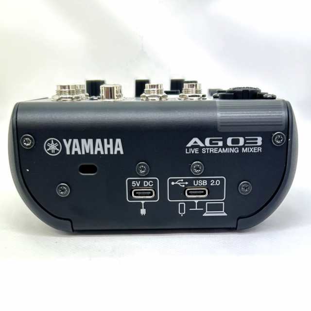 アウトレット品》 YAMAHA ミキサー AG03MK2 B(黒) + コンデンサー