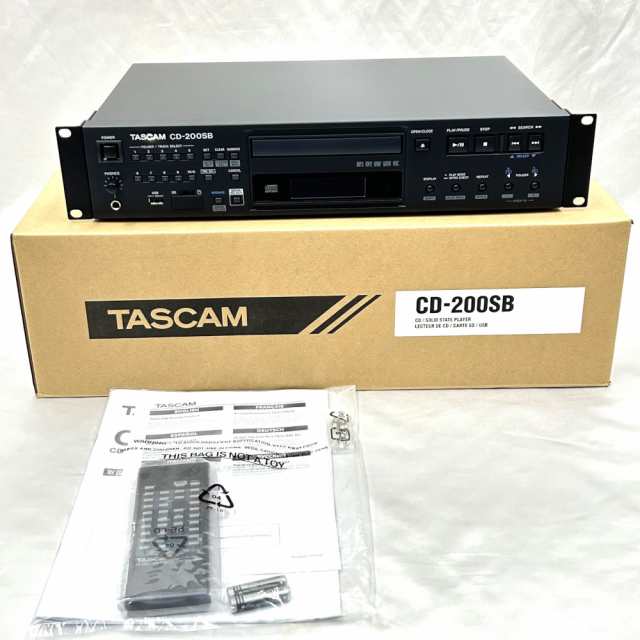 《アウトレット品》 TASCAM タスカム CD-200SB SD/SDHCカード、USBメモリー対応 業務用CDプレーヤー｜au PAY マーケット