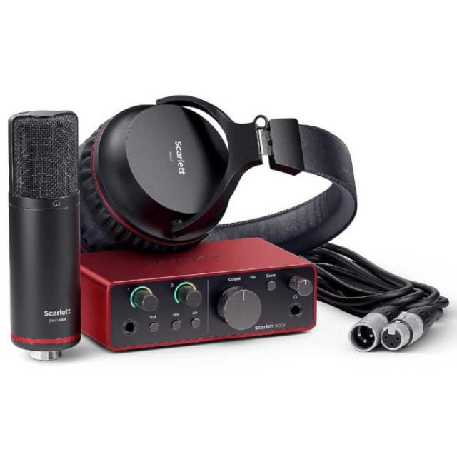 Focusrite Scarlett Solo Studio 4th Gen [オーディオインターフェイス + コンデンサーマイク + ヘッドフォン セット] フォーカスライト gen4