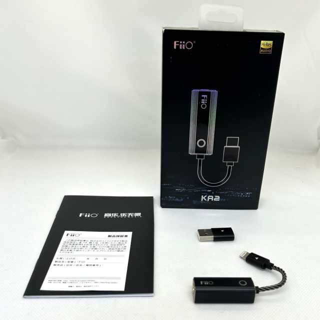 中古品》Fiio USB DAC内蔵ヘッドホンアンプ KA2 Lightning端子 (FIO