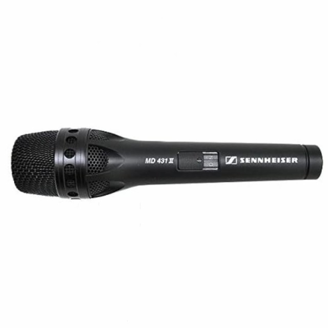 《在庫限りのお買い得品》SENNHEISER ゼンハイザー MD431II スーパーカーディオイド型 超指向性 ダイナミックマイク ロホン 《国内正規品