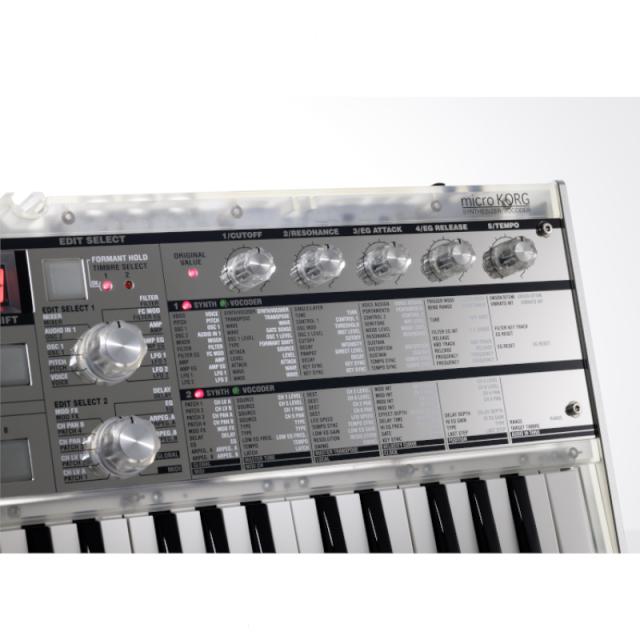 《アウトレット品》シンセサイザー KORG コルグ MICRO KORG-CR マイクロコルグ ボコーダー 37鍵盤 クリアー 《専用透明素材バッグ付属》