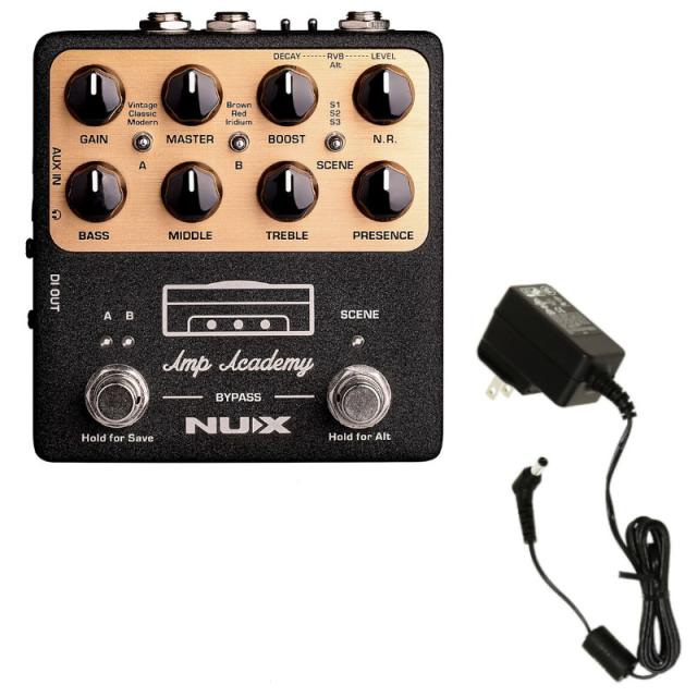 《純正アダプター セット》 NUX ニューエックス NGS6 Amp Academy アンプモデラー + NUX ACD-006A 9V ACアダプター