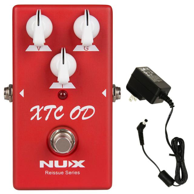 エフェクター オーバードライブ NUX XTC OD 有名なブティックアンプのレッドチャンネルのオーバードライブトーンを再現 + ACD006A 純正ACアダプター《送料無料》の通販は 9,020円