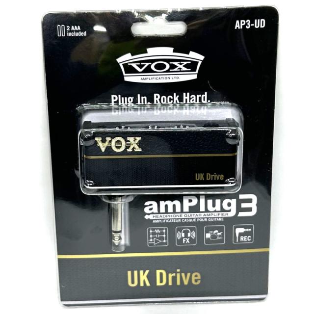 VOX ヘッドホン ギターアンプ アンプラグ amPlug3 UK Drive (AP3-UD) 電池駆動 エフェクター リズムマシン内蔵　アウトレット品の通販は 5,051円
