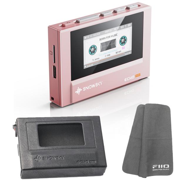 FIIO デジタルオーディオプレーヤー Snowsky ECHO MINI ピンク + 専用