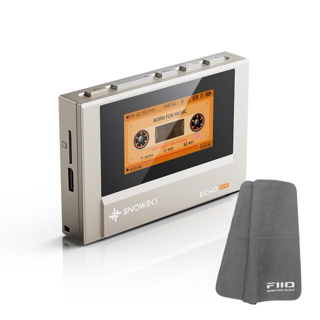 FIIO デジタルオーディオプレーヤー Snowsky ECHO MINI ゴールド (FIO-SSEMINI-G) 《ロゴ入りクロスプレゼント》