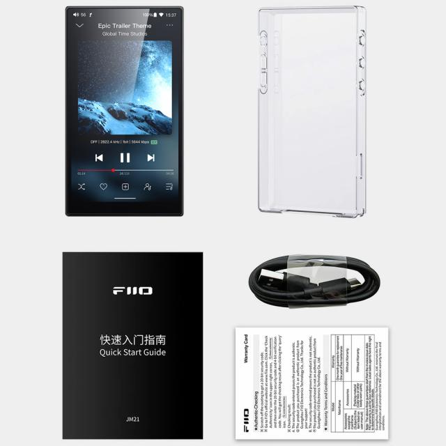 【国内正規品】　FiiO JM21 ケース付き　デジタルオーディオプレーヤー Amazon.co.jp: 《ロゴ入りクロスプレゼント》 FIIO デジタルオーディオ