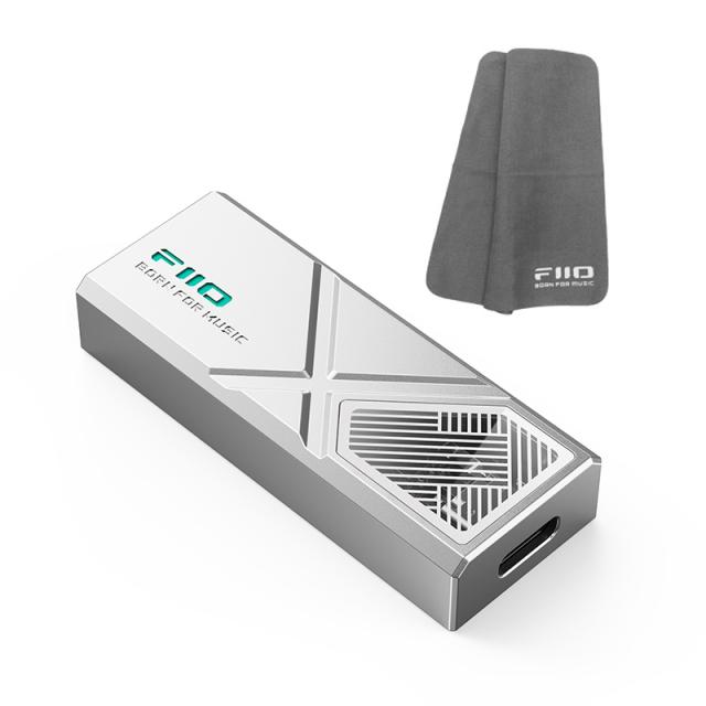 FIIO USB DAC内蔵ヘッドホンアンプ KA13 シルバー (FIO-KA13-s)《ロゴ入りクロスプレゼント》 fiio