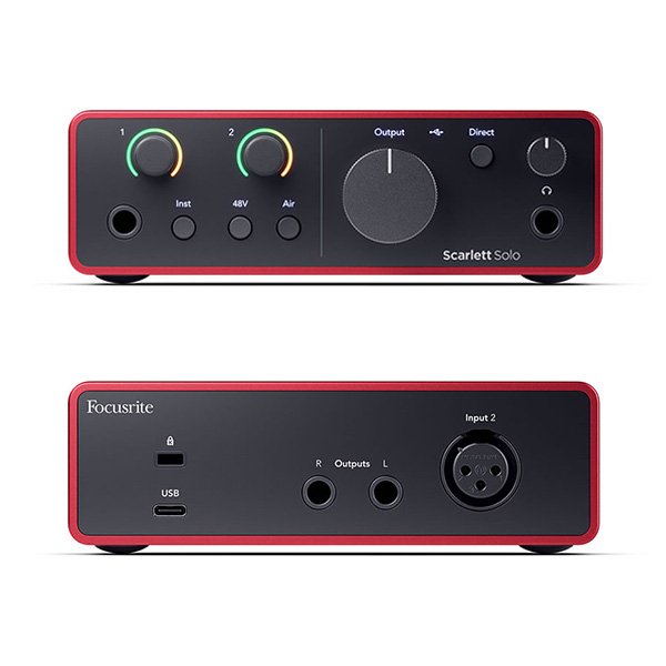 Focusrite Scarlett Solo Studio 4th Gen [オーディオインターフェイス + コンデンサーマイク + ヘッドフォン セット] フォーカスライト gen4_3