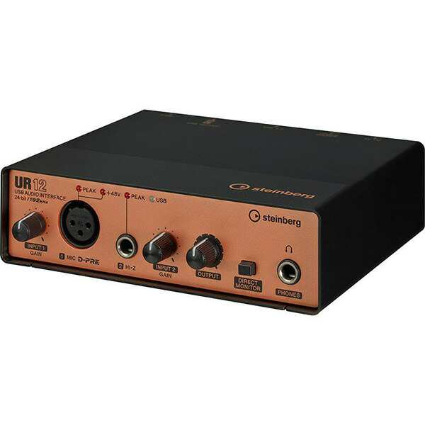 Steinberg USB2.0 オーディオインターフェース UR12B Black & Copper