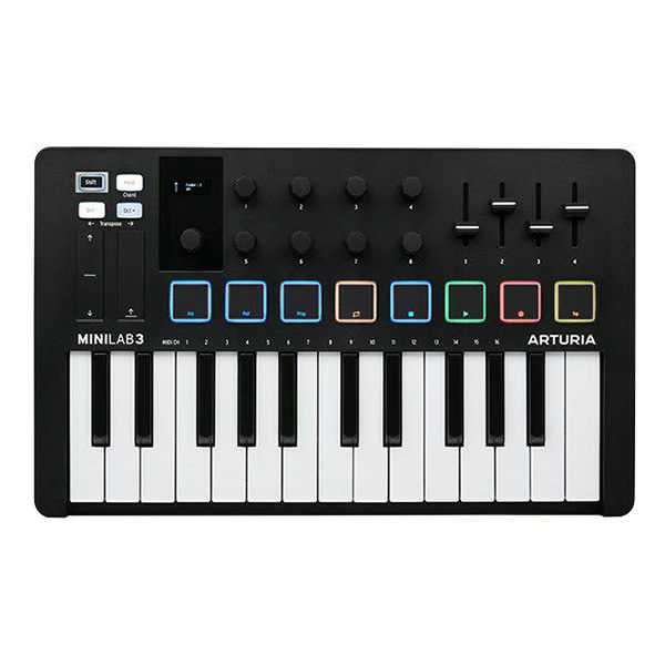 Arturia 25鍵 MIDIキーボード MINILAB 3 BK