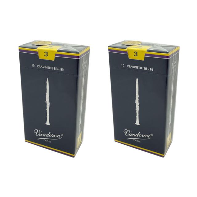 Vandoren トラディショナル  (Bbクラリネット用) バンドーレン リード 1箱10枚入り 2箱セット Vandoren トラディショナル 硬さ:3.0 (Bbクラリネット