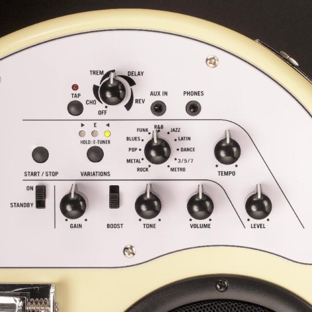 VOX エレキギター APC-2 AG ( アクア・グリーン ) スピーカー内蔵 ミニギター エフェクター リズム機能 搭載 エレキ ギター_3