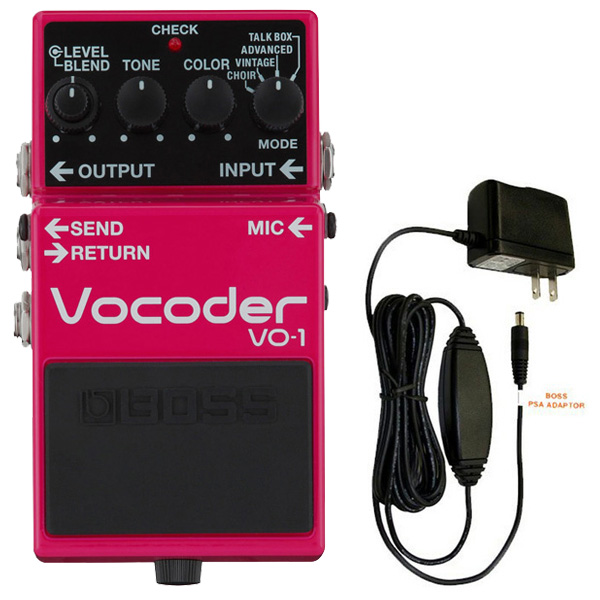 BOSS コンパクトエフェクター VO-1 Vocoder ボコーダー + 純正アダプター PSA-100S2 セット