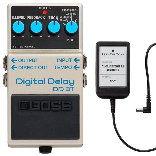 BOSS ボス DD-3T Digital Delay ディレイ + ACアダプター FREE THE TONE SP-9 セット